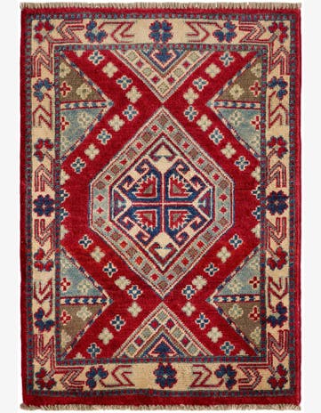 2' x 2' 10 Hand Knotted Kazak Rug