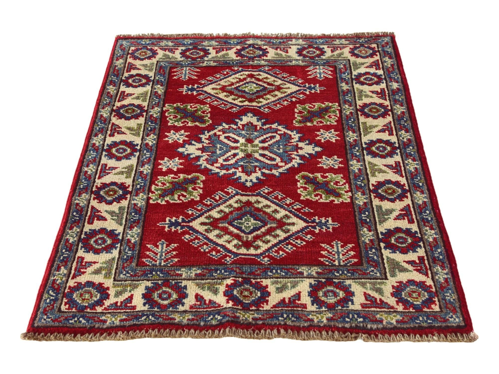 2' 2 x 3' Hand Knotted Kazak Rug
