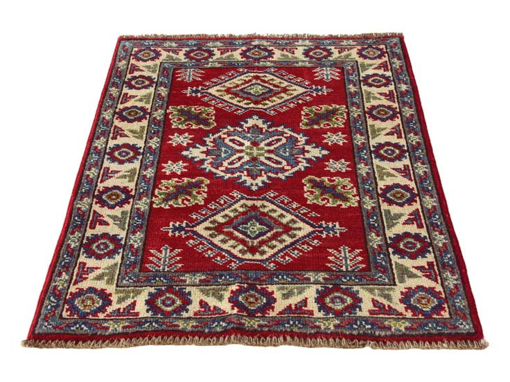 Detail image of 2' 2 x 3' Hand Knotted Kazak Rug