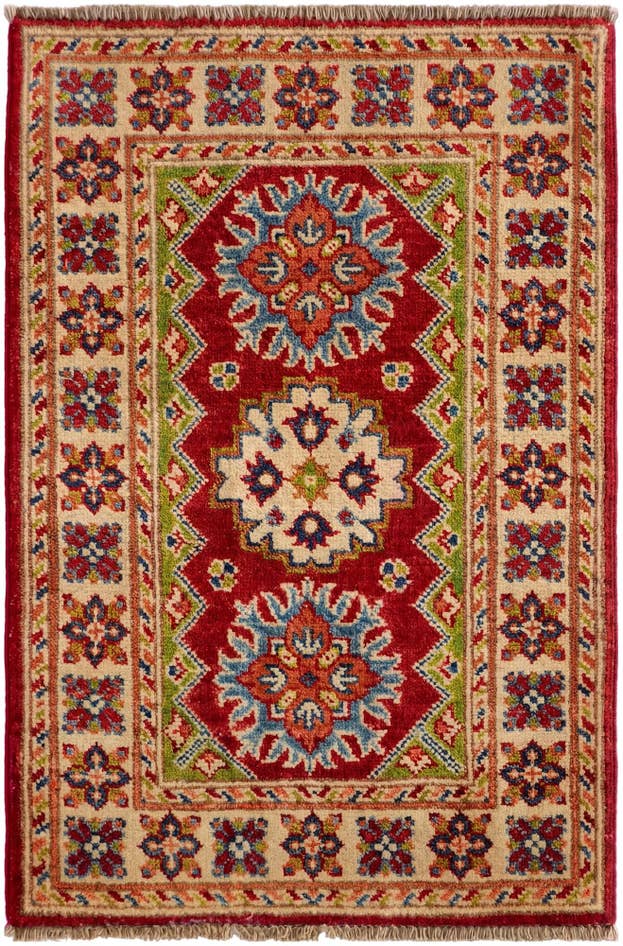 Detail image of 2' x 3' Hand Knotted Kazak Rug