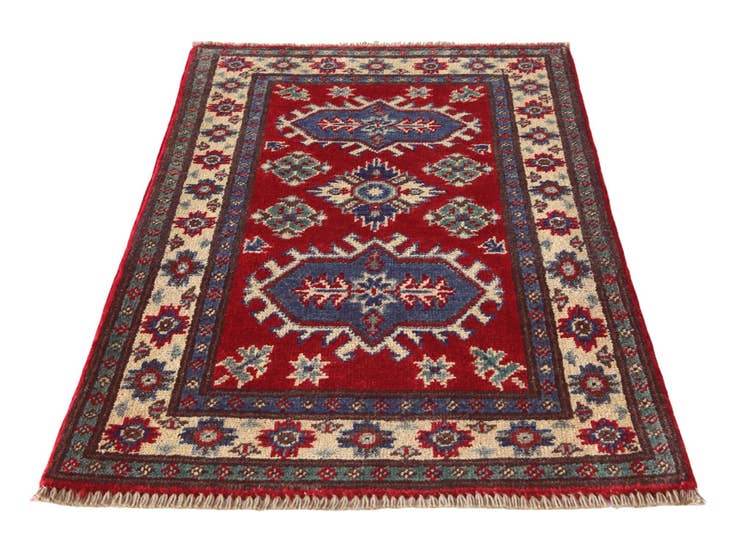 Detail image of 2' 1 x 2' 10 Hand Knotted Kazak Rug