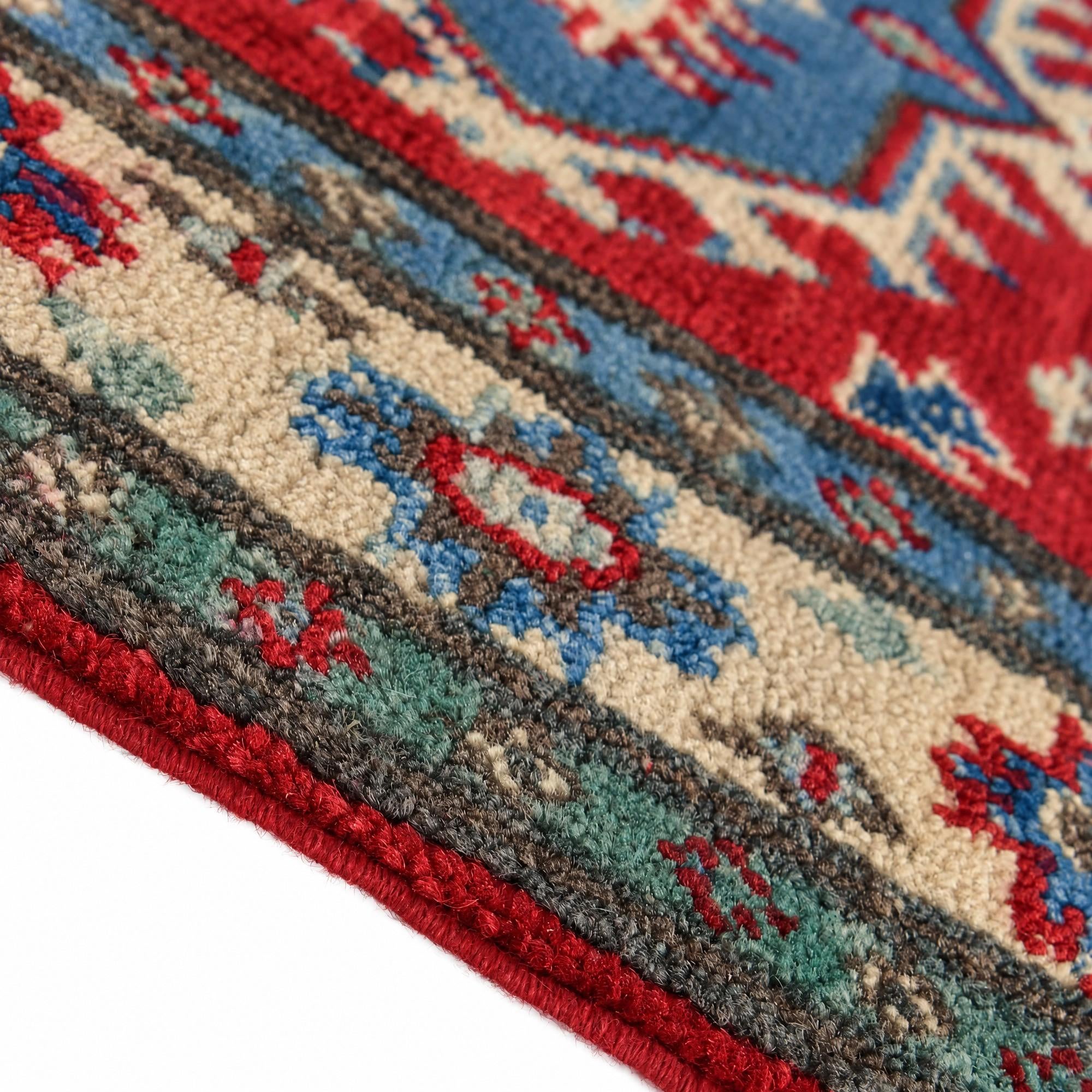 65cm x 85cm Hand Knotted Kazak Rug