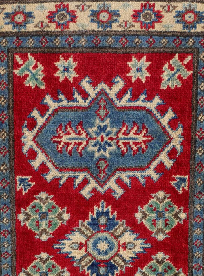Detail image of 2' 1 x 2' 10 Hand Knotted Kazak Rug