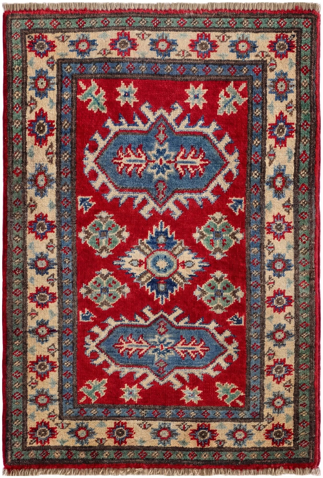 2' 1 x 2' 10 Hand Knotted Kazak Rug