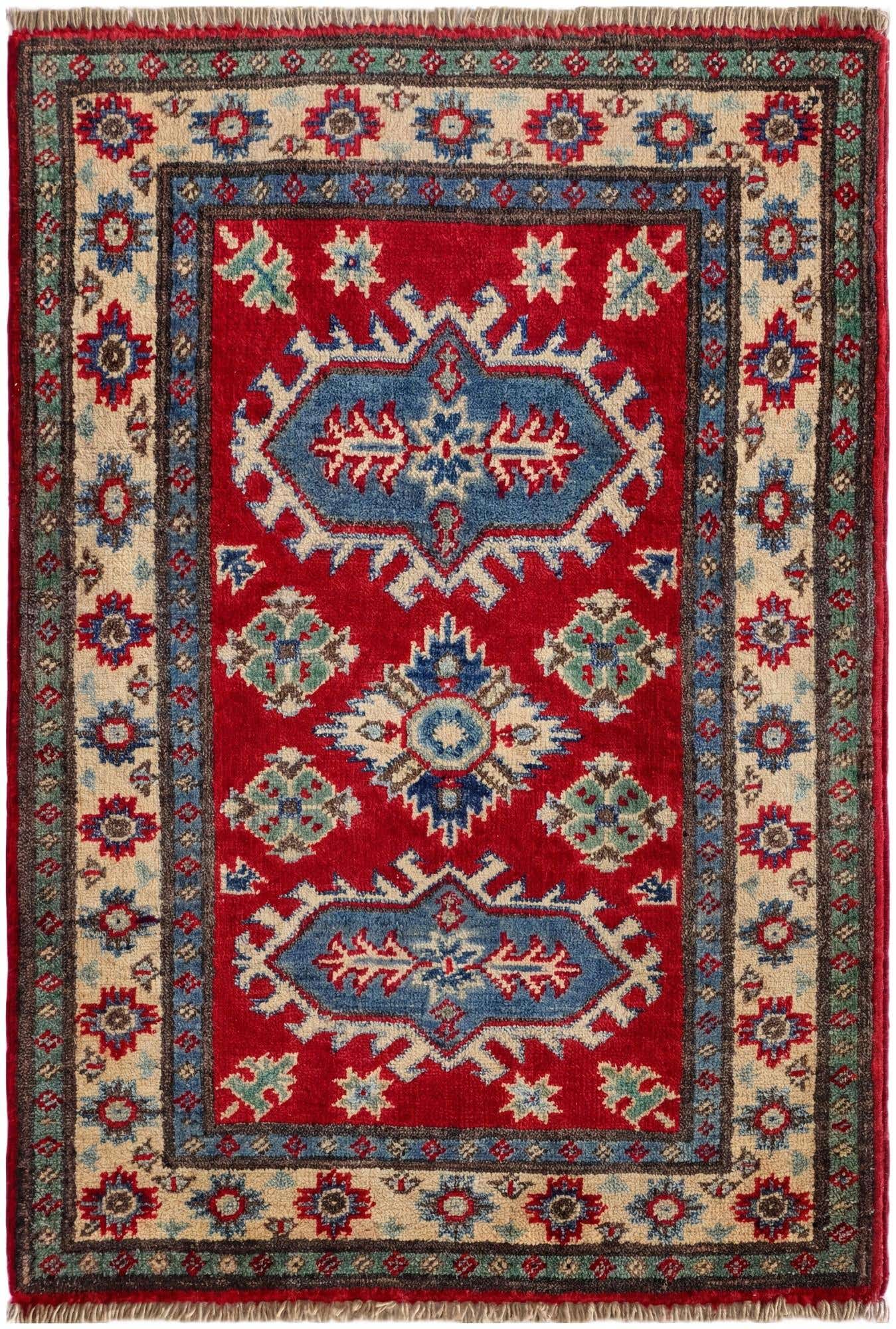 2' 1 x 2' 10 Hand Knotted Kazak Rug