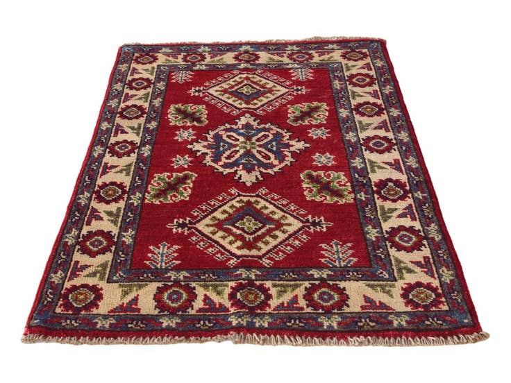 Detail image of 2' 1 x 3' 2 Hand Knotted Kazak Rug