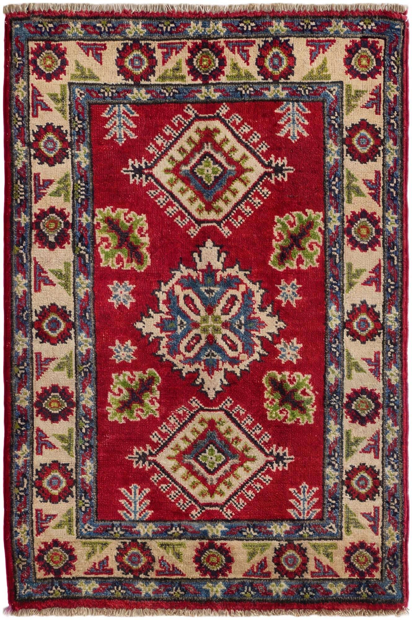 2' 1 x 3' 2 Hand Knotted Kazak Rug
