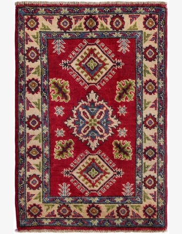 2' 1 x 3' 2 Hand Knotted Kazak Rug
