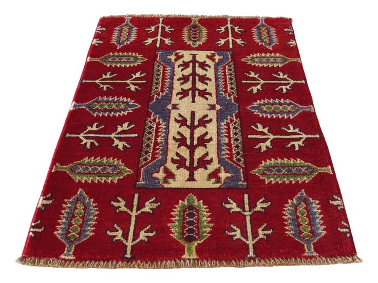 Detail image of 2' x 3' Hand Knotted Kazak Rug