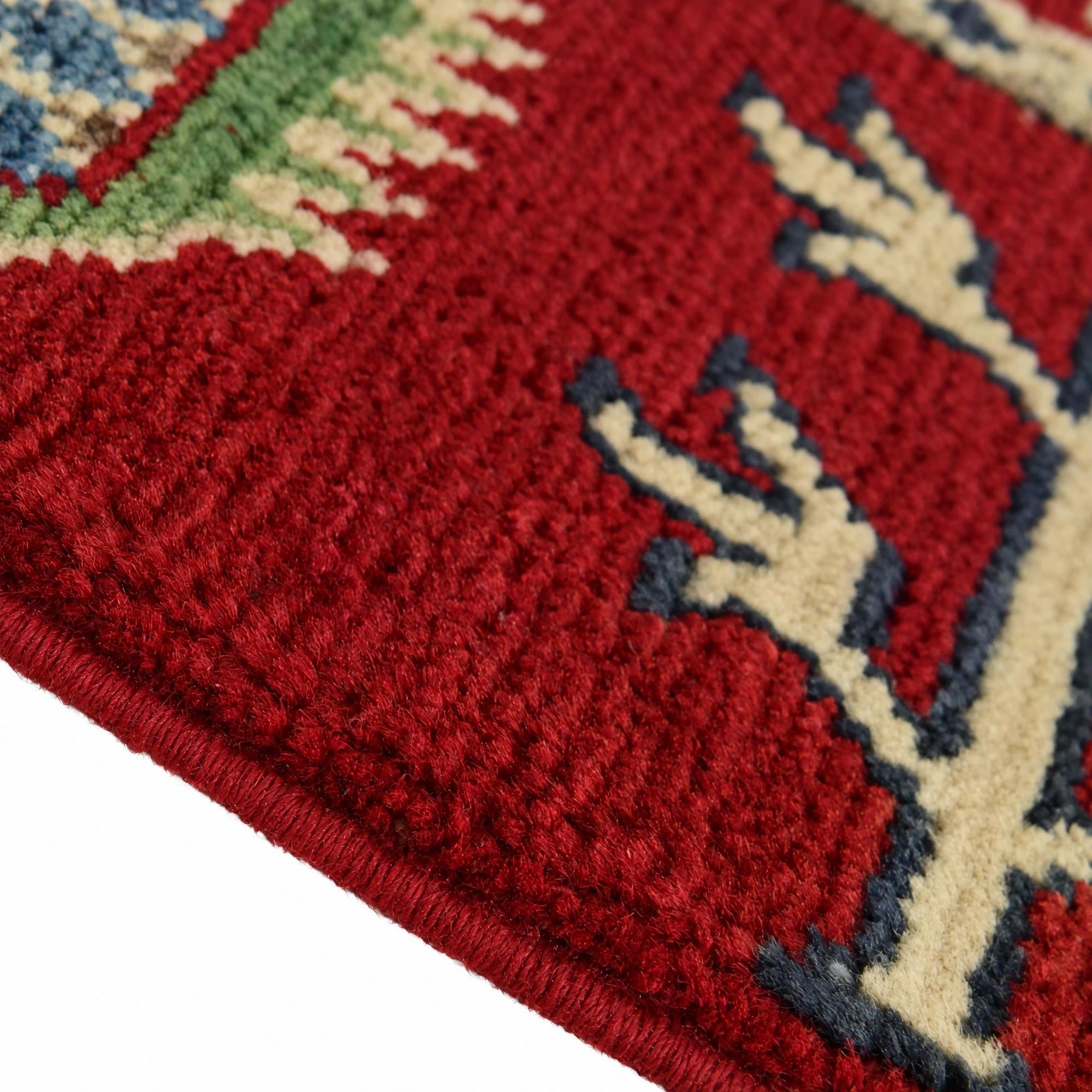 Detail image 8 of 12: 2' x 3' Hand Knotted Kazak Rug