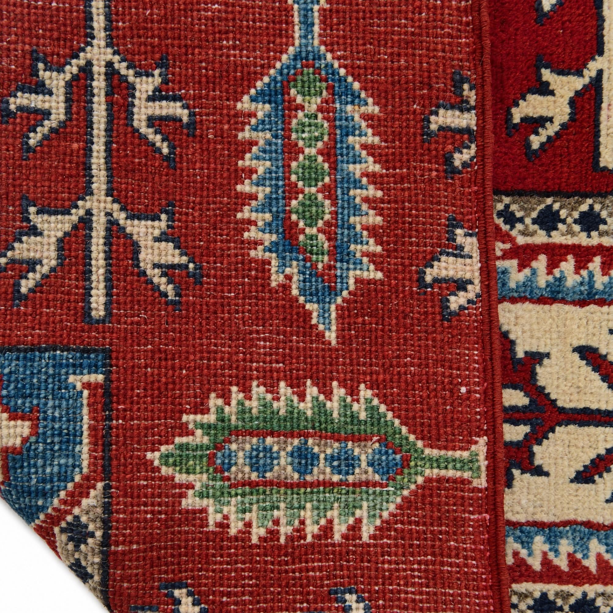 Detail image 12 of 12: 2' x 3' Hand Knotted Kazak Rug