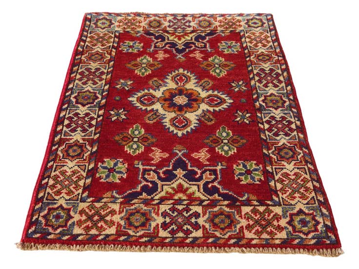 Detail image of 2' x 3' 2 Hand Knotted Kazak Rug