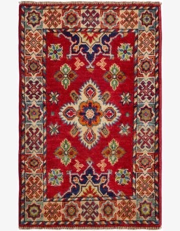 2' x 3' 2 Hand Knotted Kazak Rug