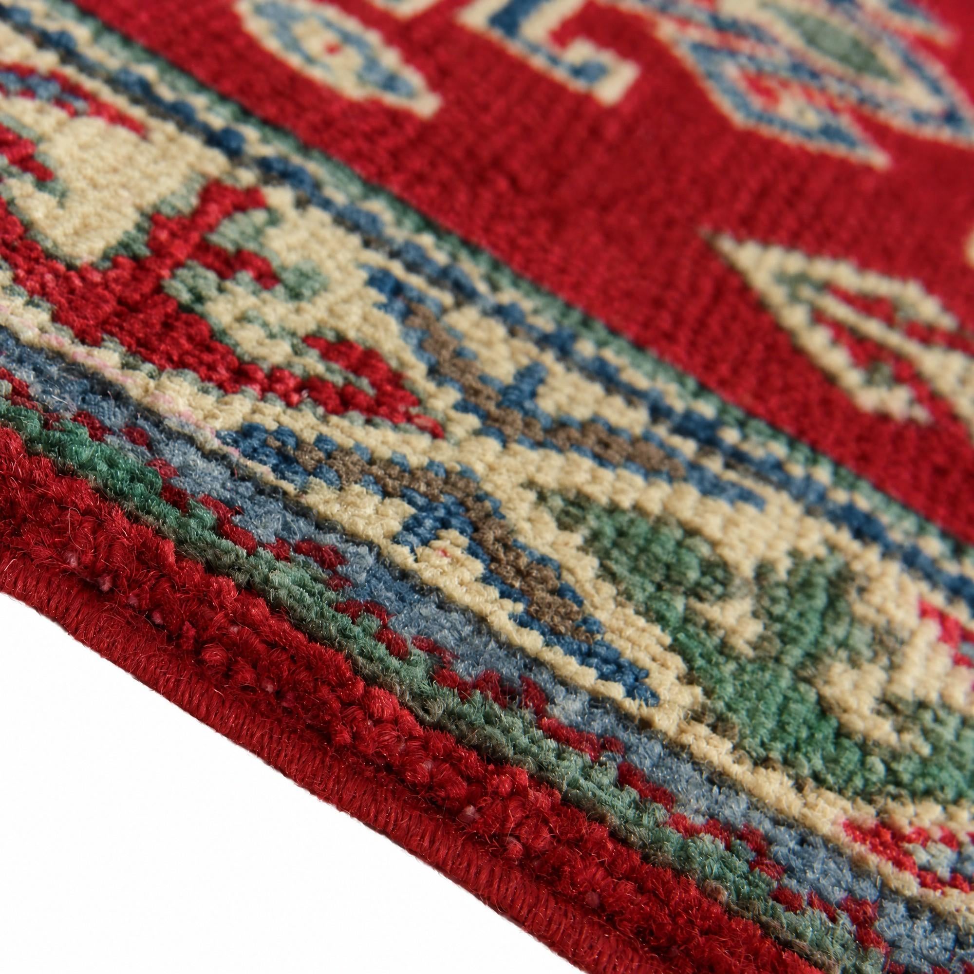60cm x 90cm Hand Knotted Kazak Rug