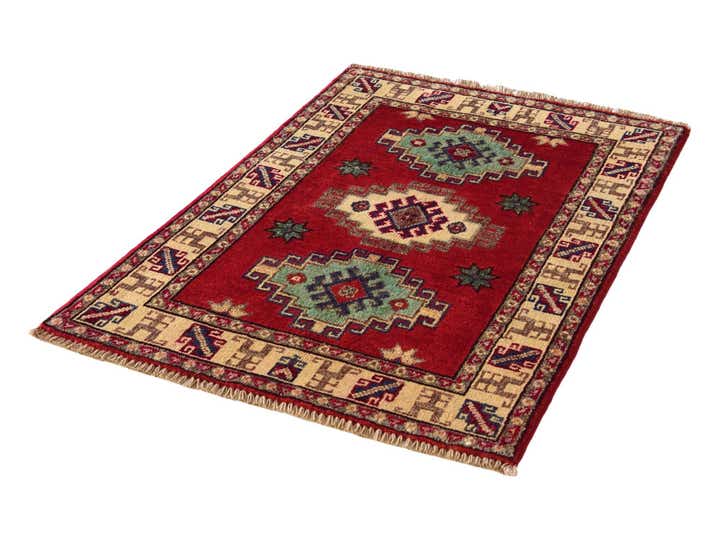 2' x 3' Hand Knotted Kazak Rug