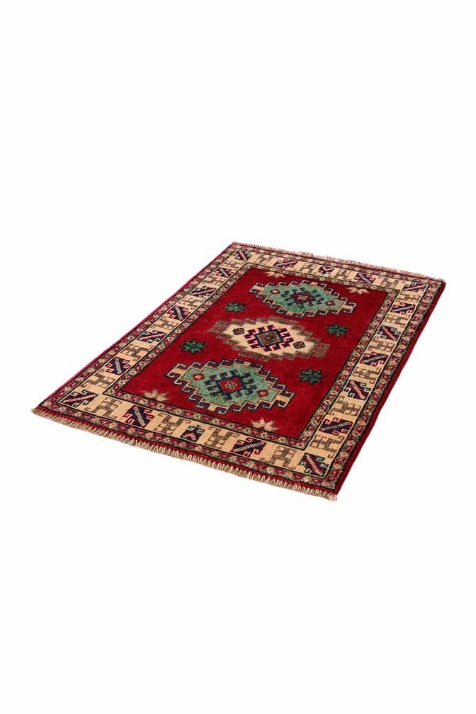 2' x 3' Hand Knotted Kazak Rug