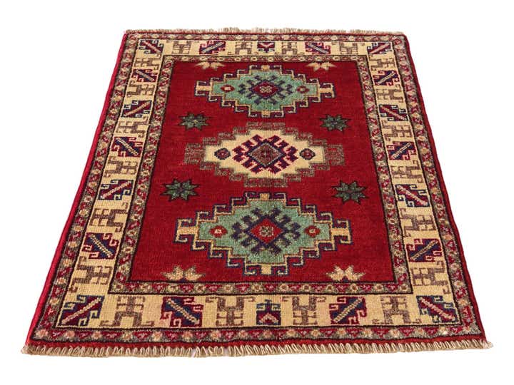 2' x 3' Hand Knotted Kazak Rug