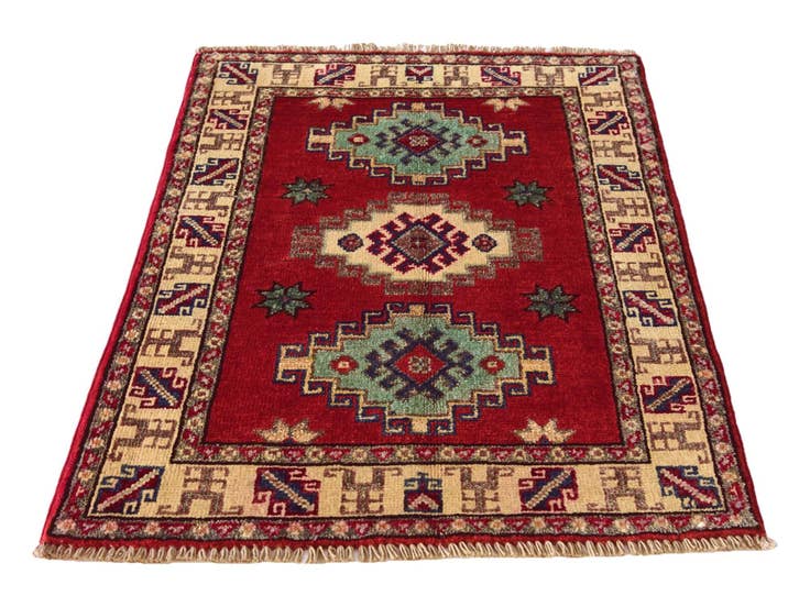 Detail image of 2' x 3' Hand Knotted Kazak Rug