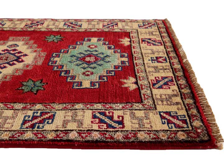 2' x 3' Hand Knotted Kazak Rug