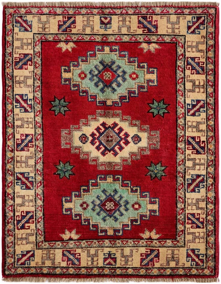 Detail image of 2' x 3' Hand Knotted Kazak Rug