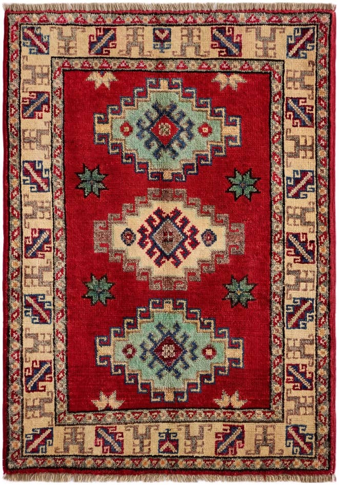Detail image of 2' x 3' Hand Knotted Kazak Rug
