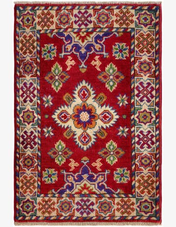 2' 1 x 3' Hand Knotted Kazak Rug