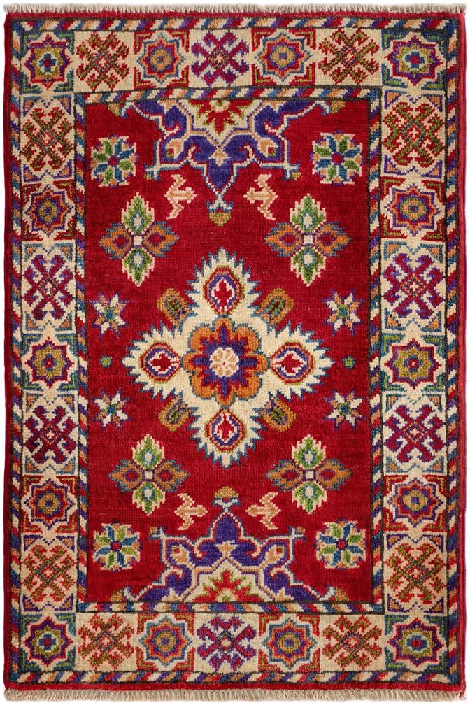 2' 1 x 3' Hand Knotted Kazak Rug