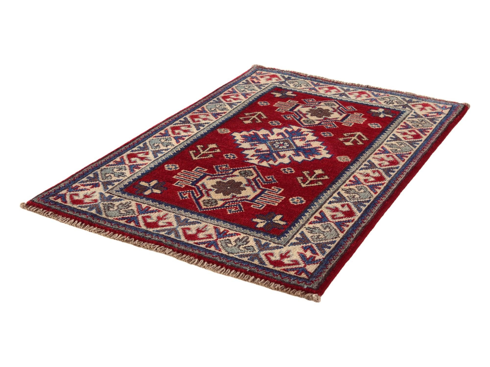 2' 1 x 3' Hand Knotted Kazak Rug