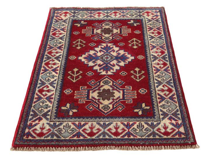 2' 1 x 3' Hand Knotted Kazak Rug