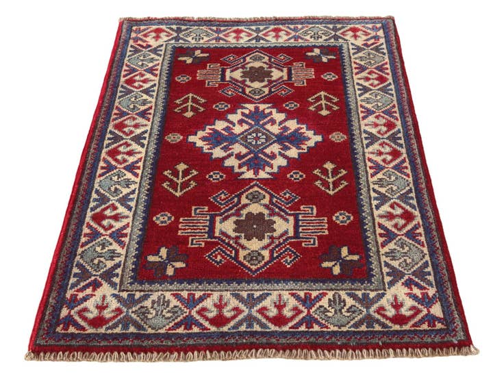 Detail image of 2' 1 x 3' Hand Knotted Kazak Rug
