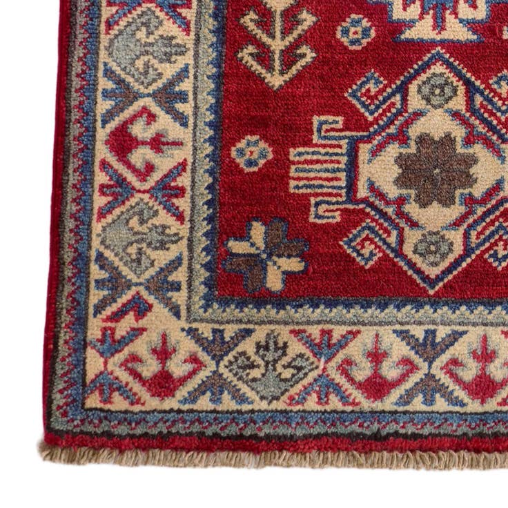 Detail image of 2' 1 x 3' Hand Knotted Kazak Rug