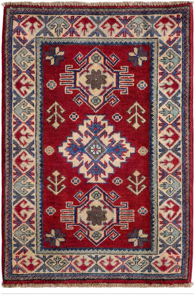 2' 1 x 3' Hand Knotted Kazak Rug