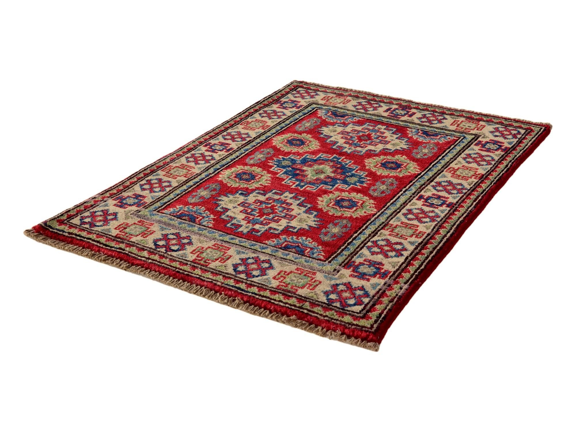 2' 1 x 3' Hand Knotted Kazak Rug