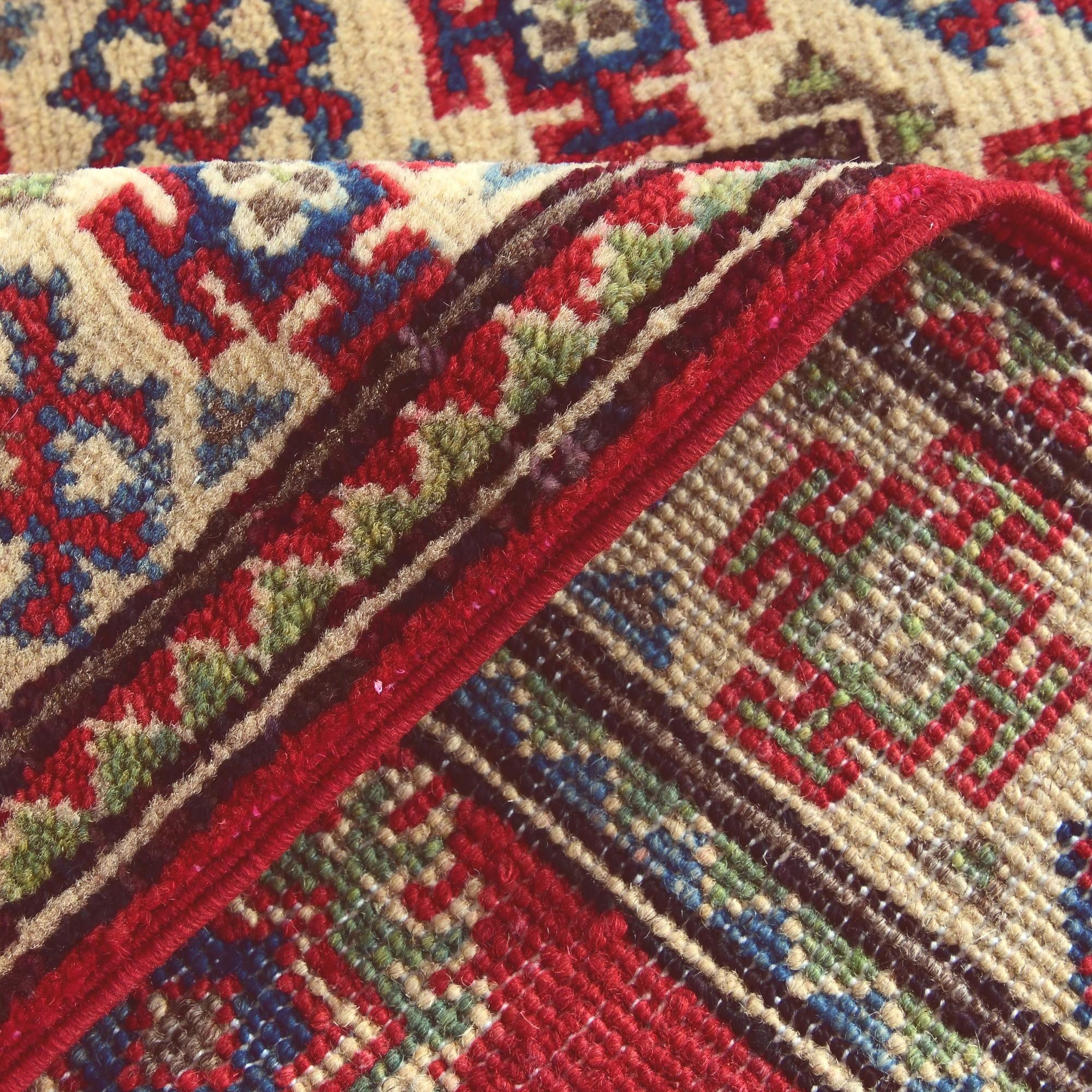 2' 1 x 3' Hand Knotted Kazak Rug