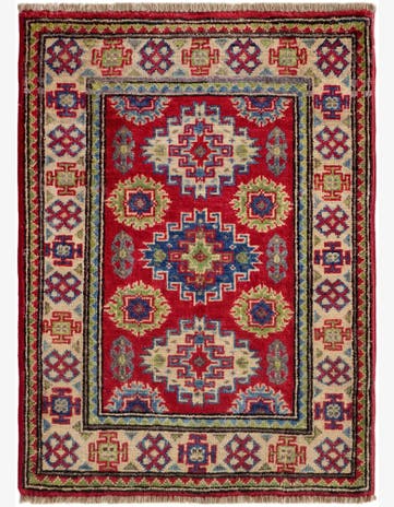 2' 1 x 3' Hand Knotted Kazak Rug