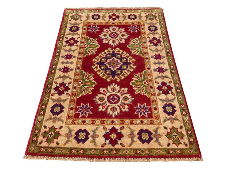 Detail image of 1' 11 x 3' 4 Hand Knotted Kazak Rug