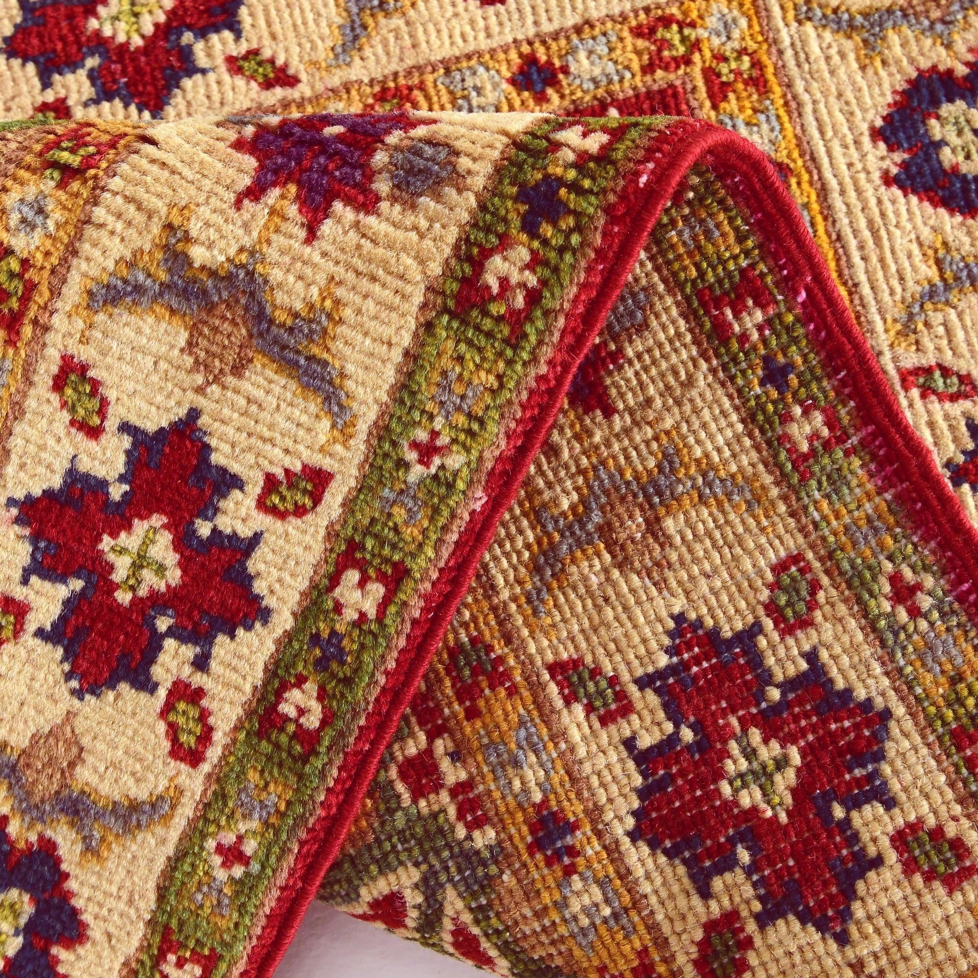 1' 11 x 3' 4 Hand Knotted Kazak Rug