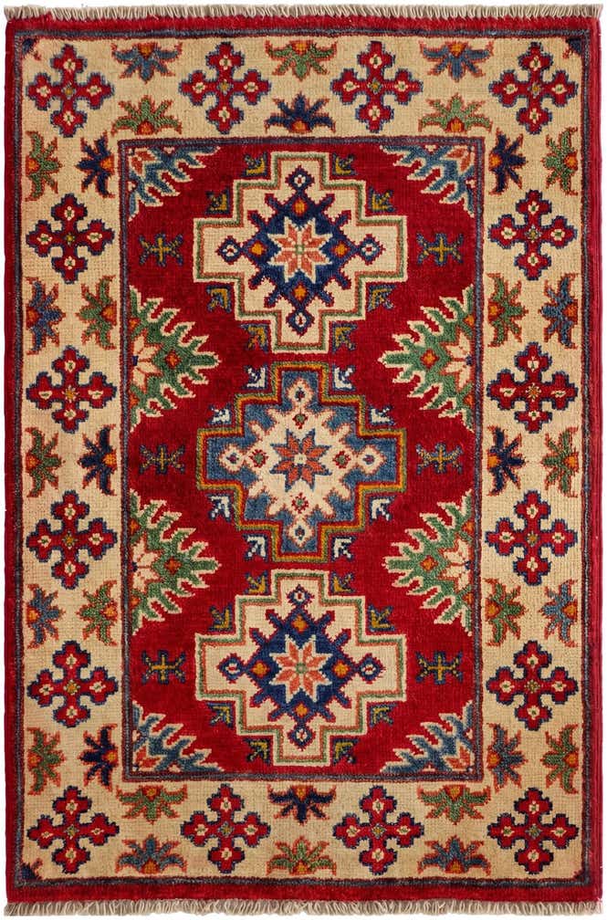 2' x 3' Hand Knotted Kazak Rug