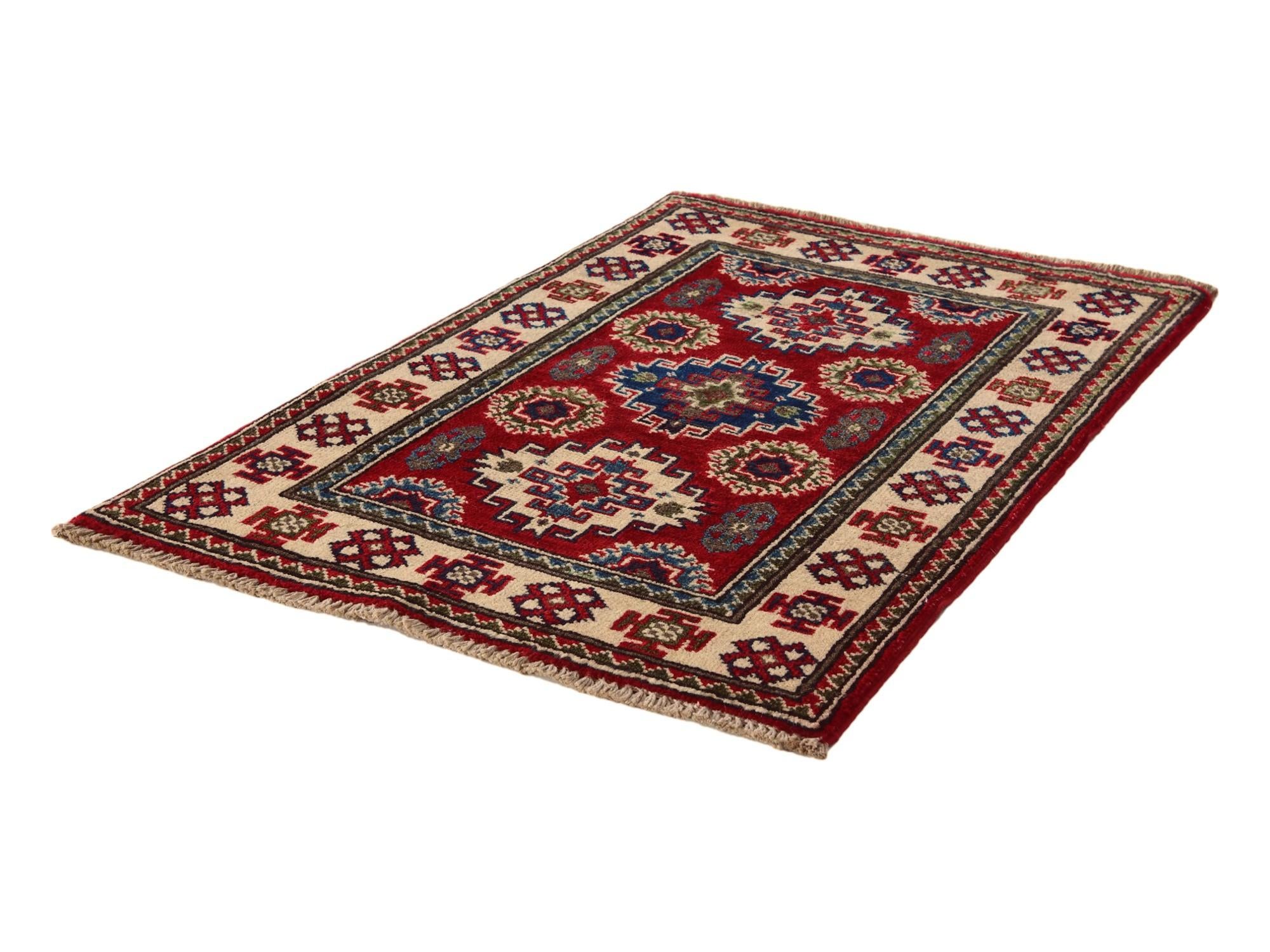 2' 1 x 3' Hand Knotted Kazak Rug