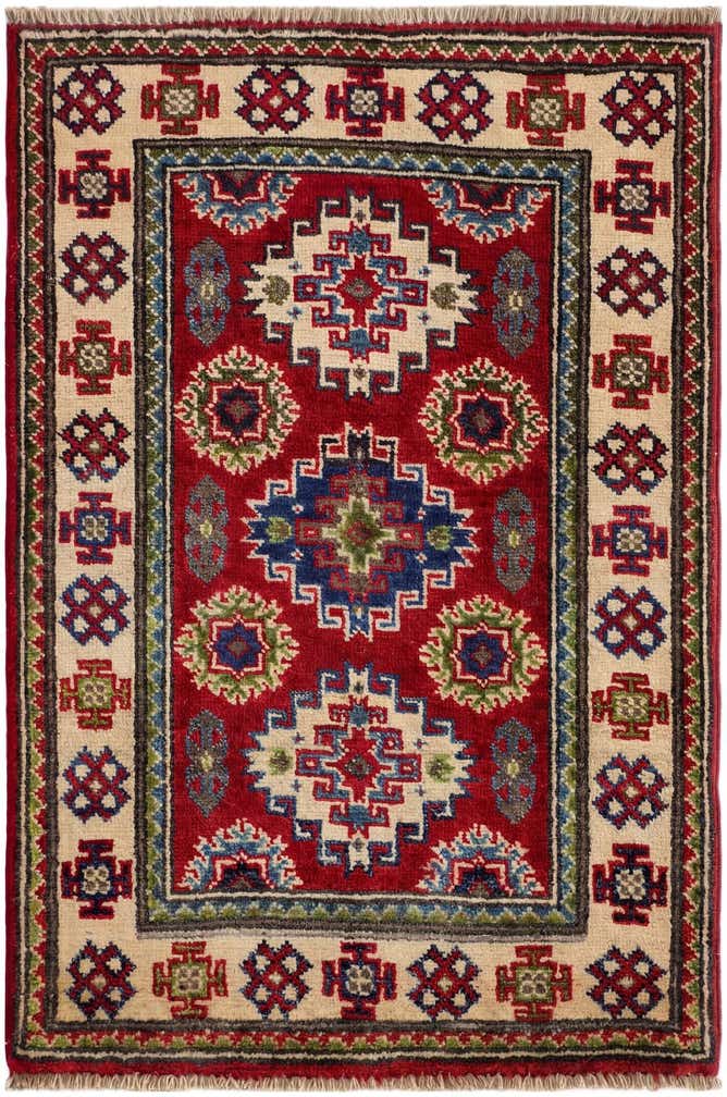 2' 1 x 3' Hand Knotted Kazak Rug