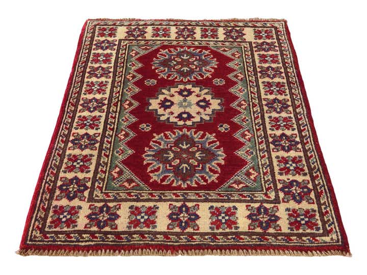 2' x 2' 11 Hand Knotted Kazak Rug