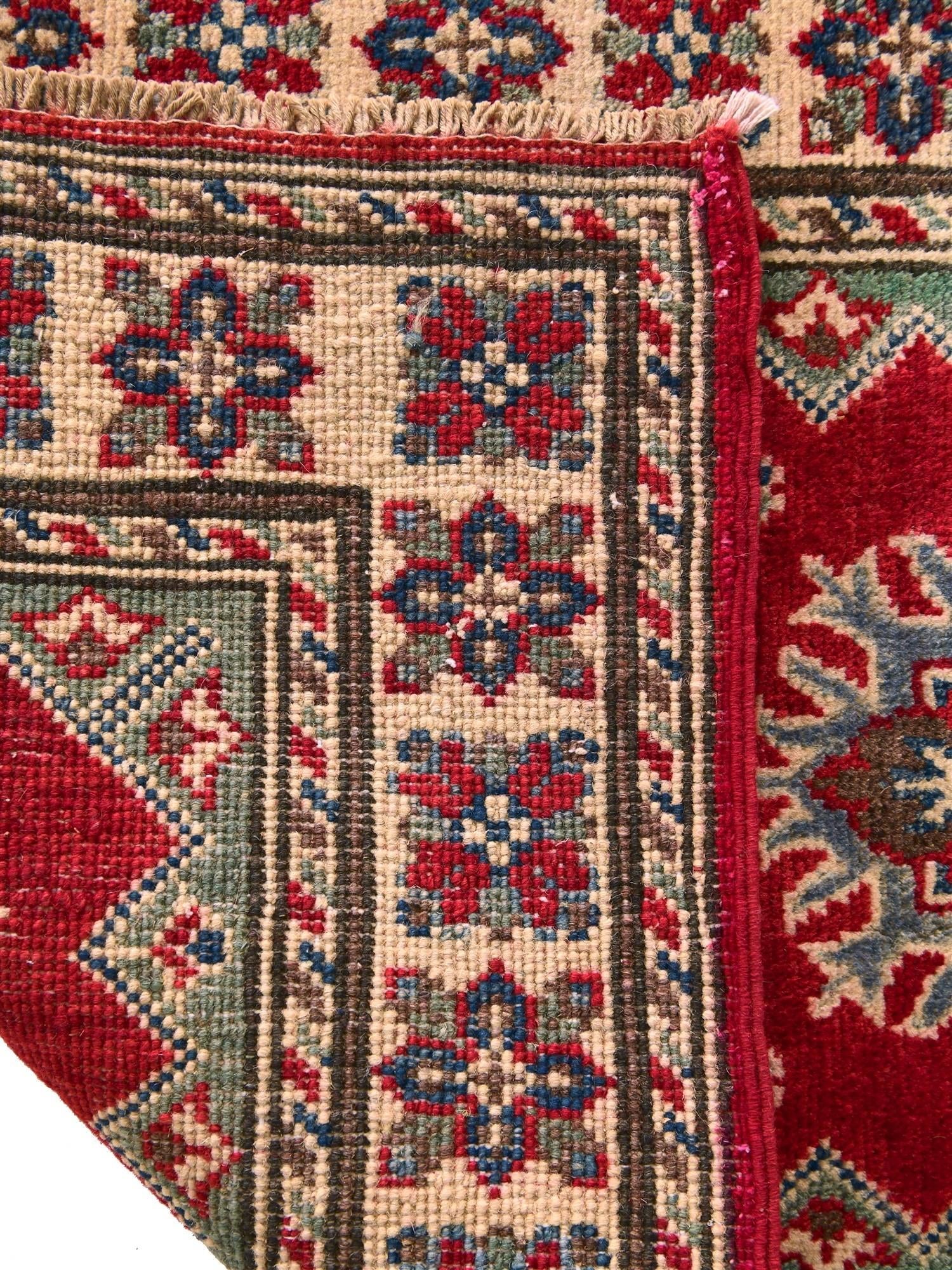 2' x 2' 11 Hand Knotted Kazak Rug