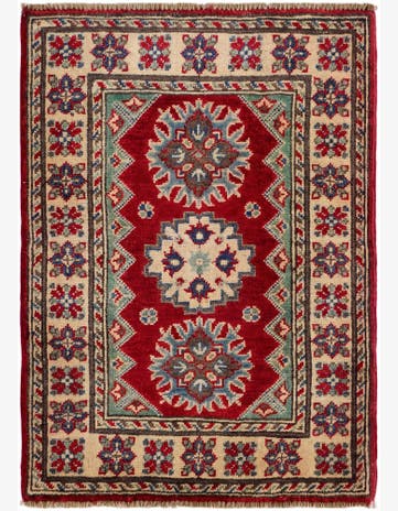 2' x 2' 11 Hand Knotted Kazak Rug