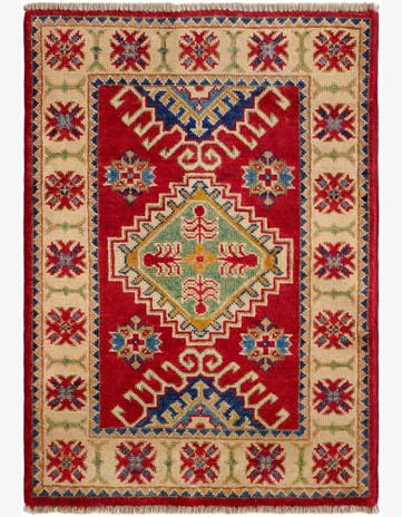 2' x 2' 11 Hand Knotted Kazak Rug