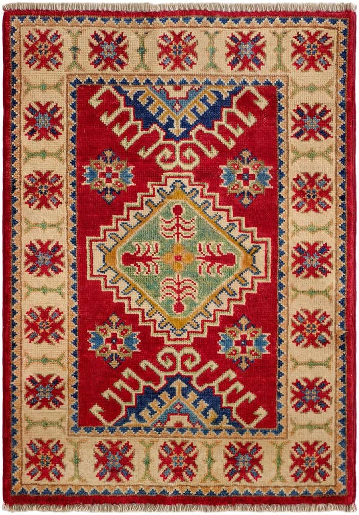 2' x 2' 11 Hand Knotted Kazak Rug