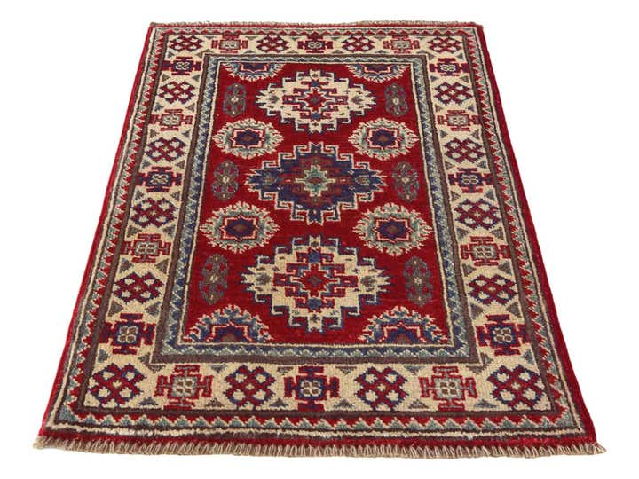 2' x 2' 11 Hand Knotted Kazak Rug