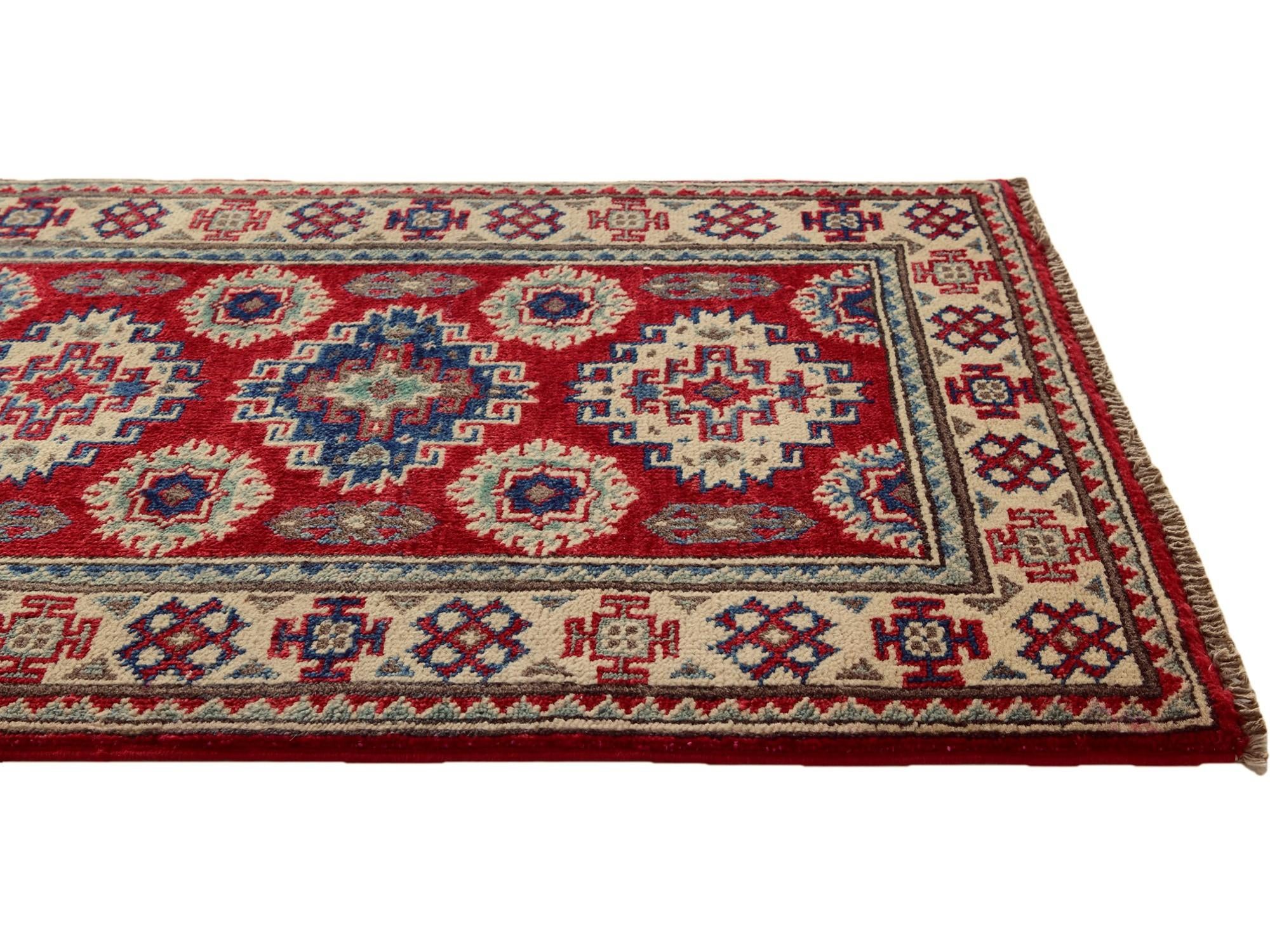2' x 2' 11 Hand Knotted Kazak Rug