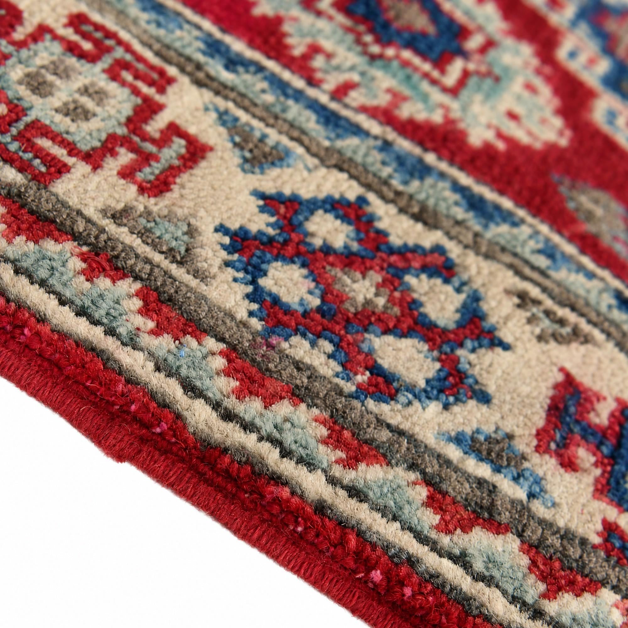 60cm x 90cm Hand Knotted Kazak Rug