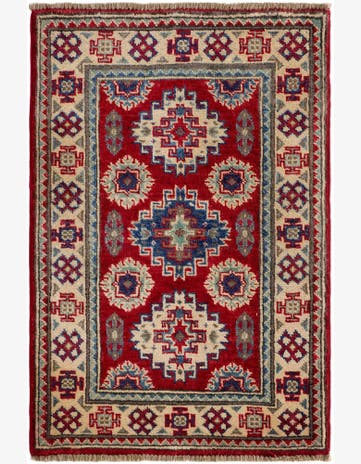 2' x 2' 11 Hand Knotted Kazak Rug