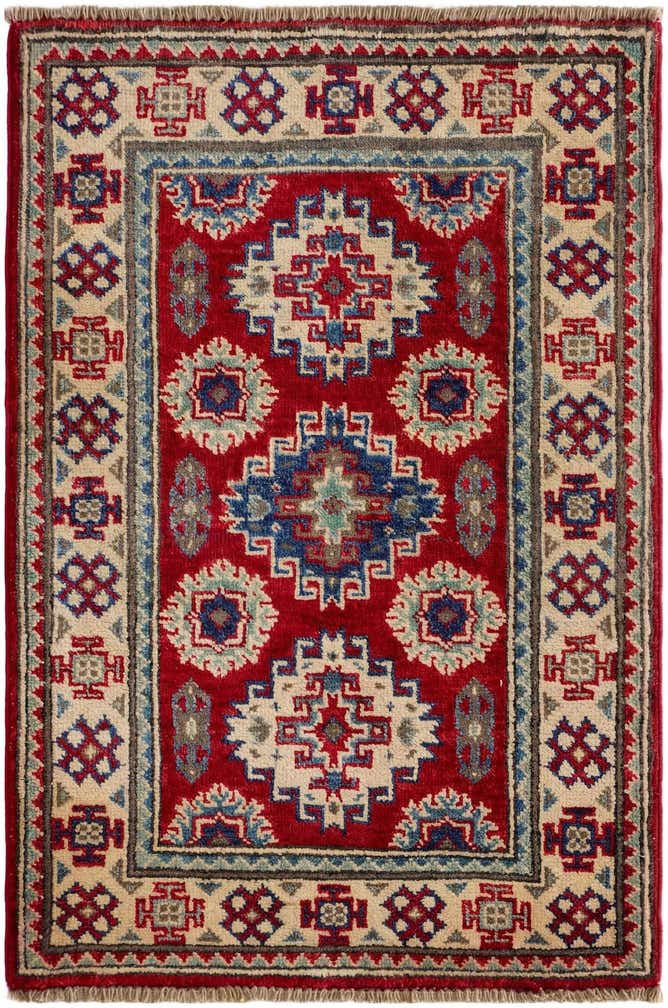 2' x 2' 11 Hand Knotted Kazak Rug